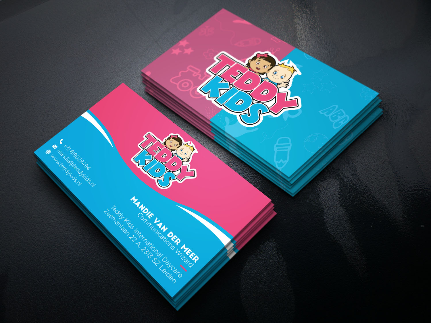 Business Card Design by Verified artistry (Design garden) for Teddy Kids BV | Design #22846201