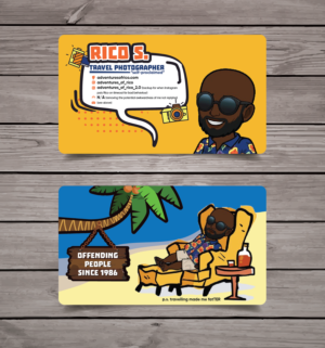 Fun relaxed Travel Photography Business Card* | Business Card Design by Pinky 