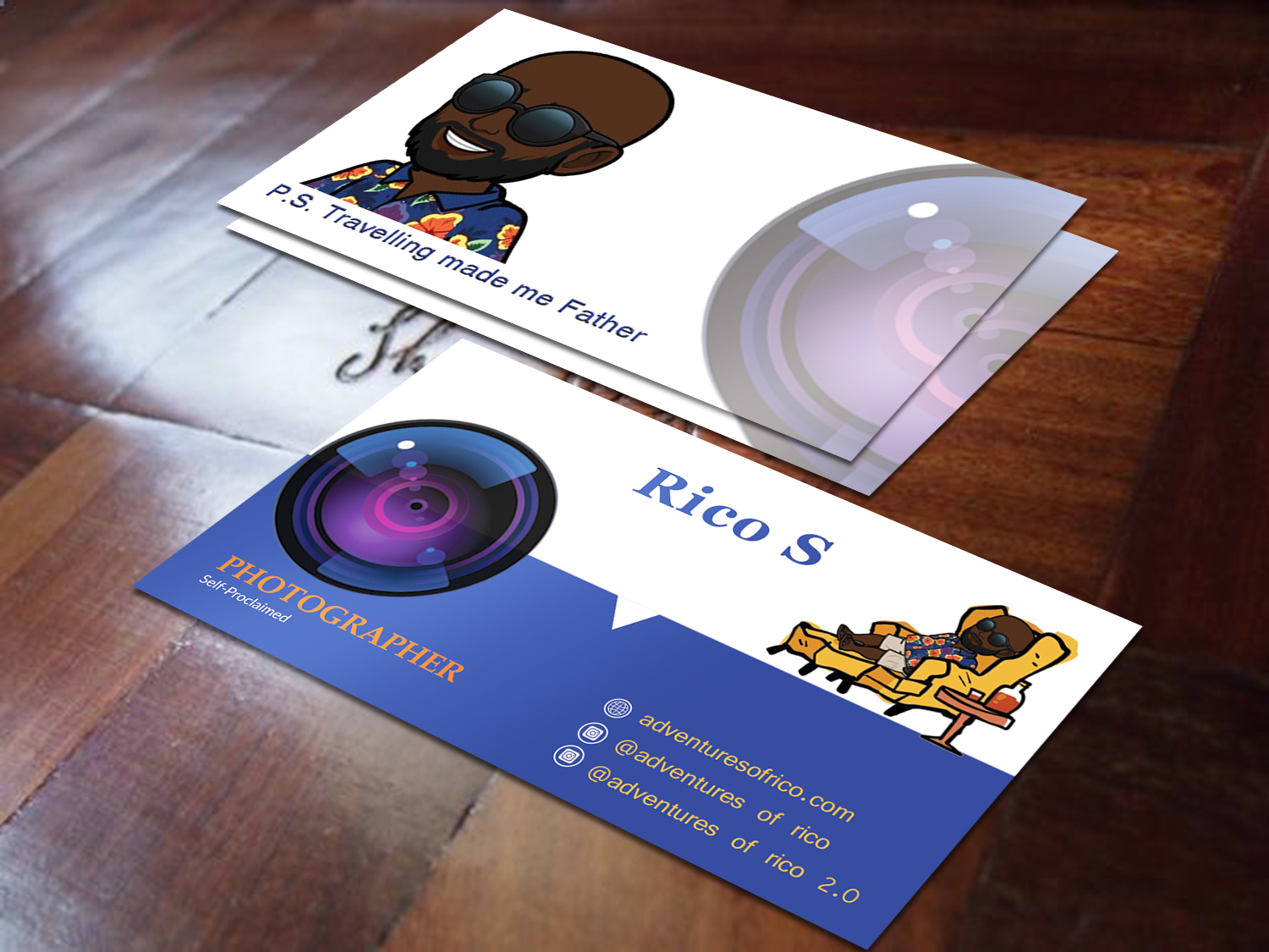 Diseño de Tarjeta de Presentación por nuhanenterpriseIT para Adventures Of Rico Photography | Diseño #22857290