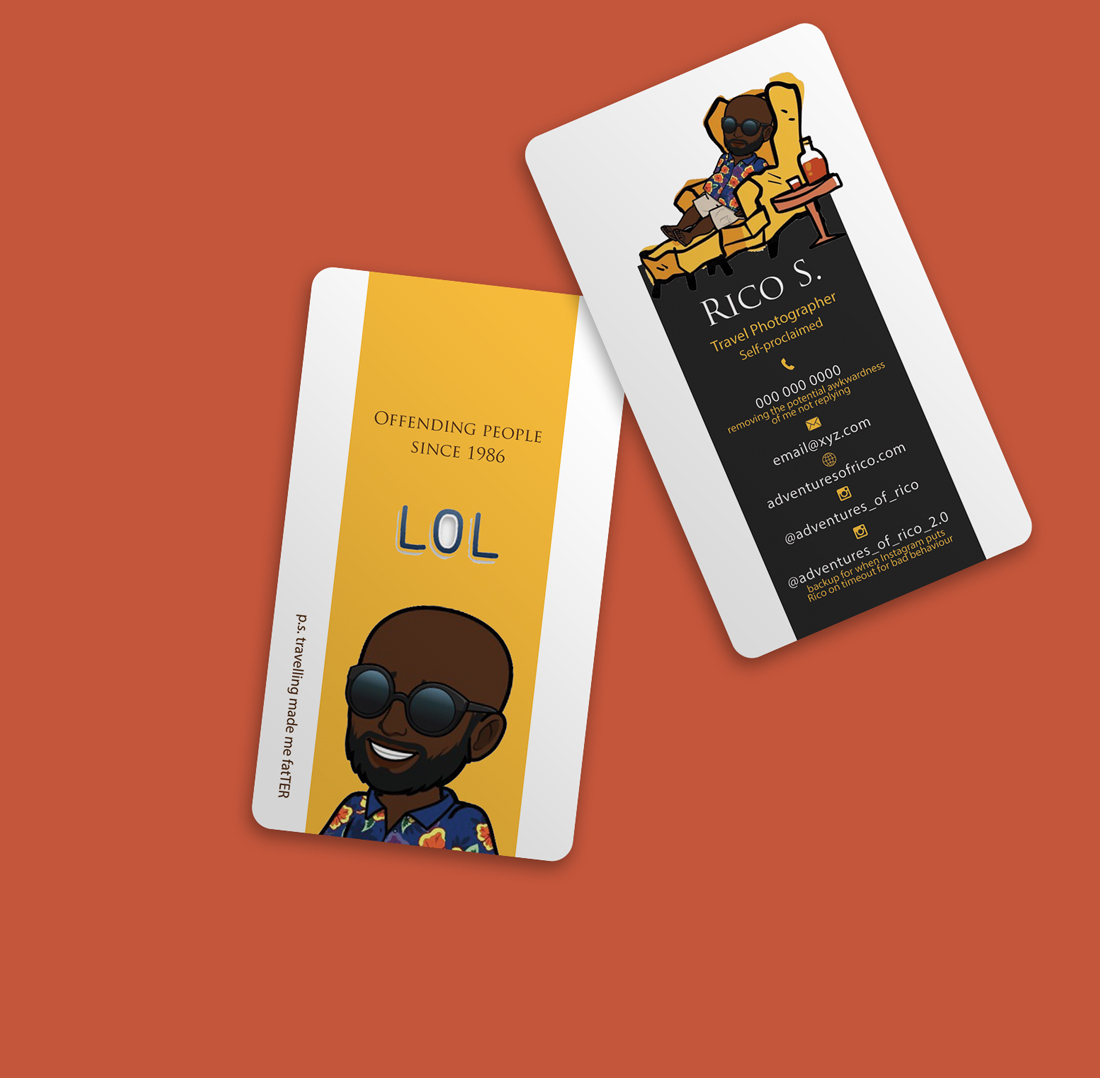 Business Card Design by Riz' for Adventures Of Rico Photography | Design #22844924