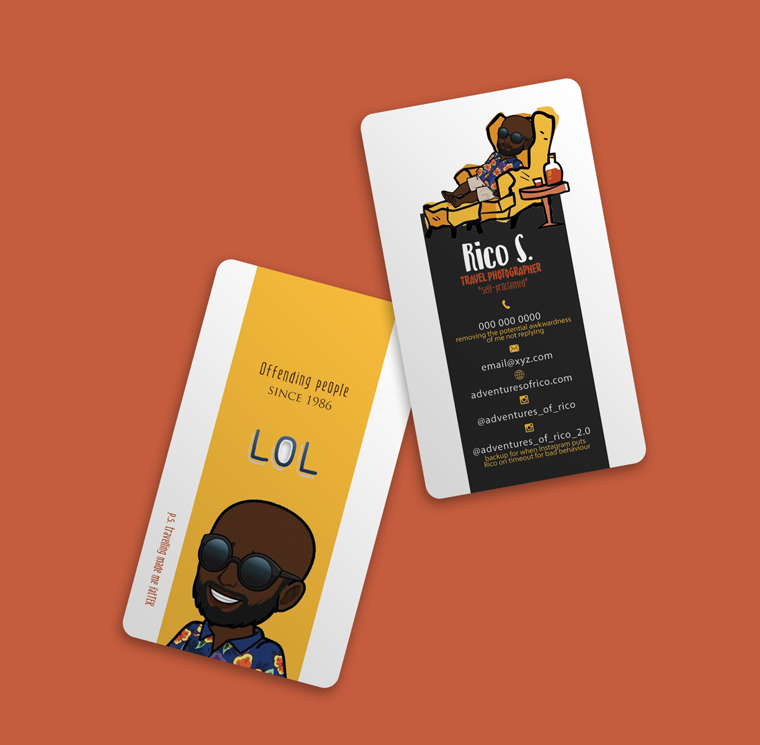 Business Card Design by Riz' for Adventures Of Rico Photography | Design #22848295