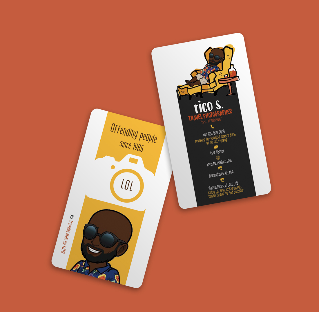 Business Card Design by Riz' for Adventures Of Rico Photography | Design #22849377