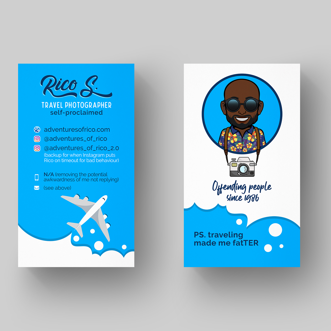 Business Card Design by Ana White for Adventures Of Rico Photography | Design #22856969