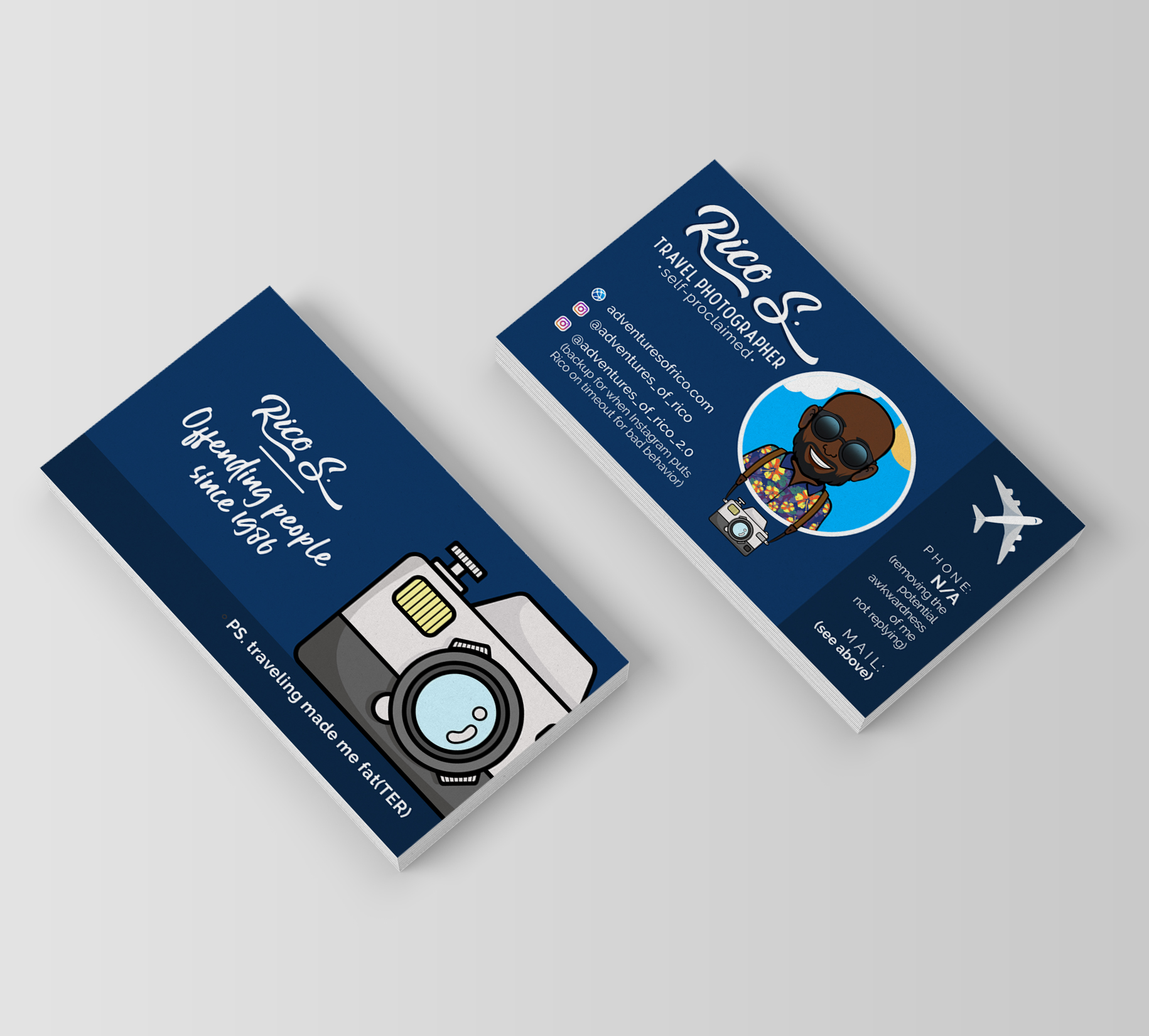 Business Card Design by Ana White for Adventures Of Rico Photography | Design #22864778