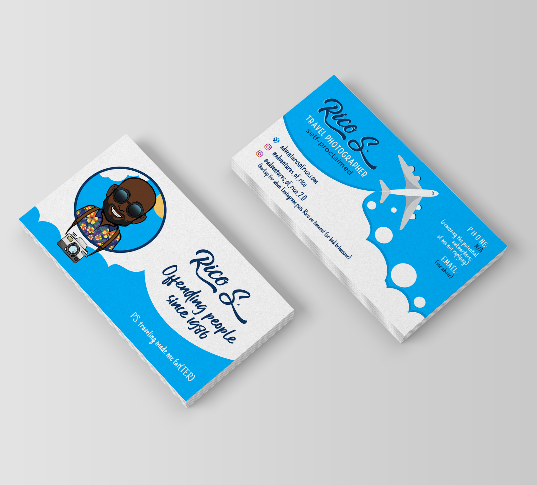 Business Card Design by Ana White for Adventures Of Rico Photography | Design #22874937