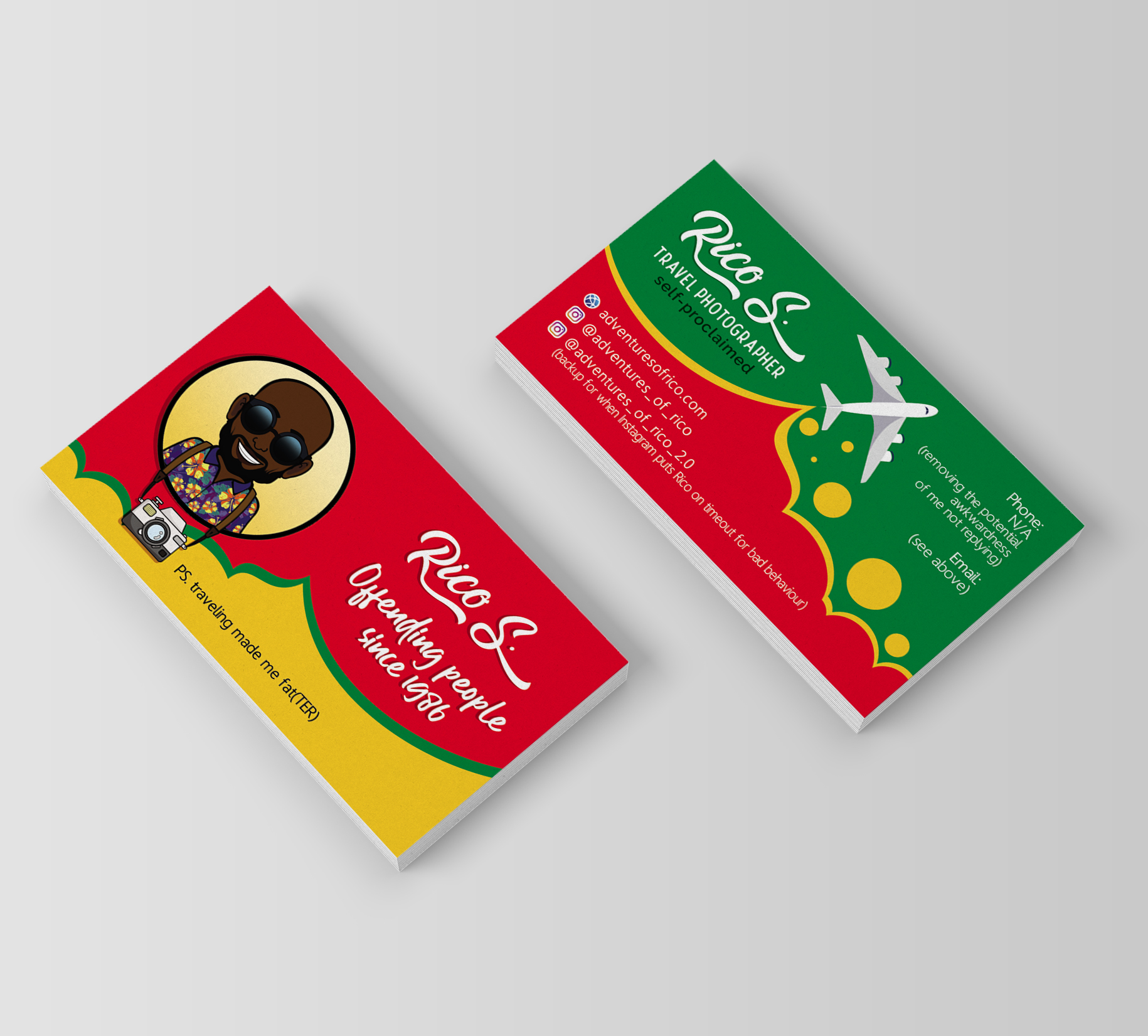 Business Card Design by Ana White for Adventures Of Rico Photography | Design #22874941