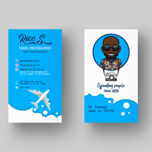 Business Card Design by Ana White for Adventures Of Rico Photography | Design: #22874942