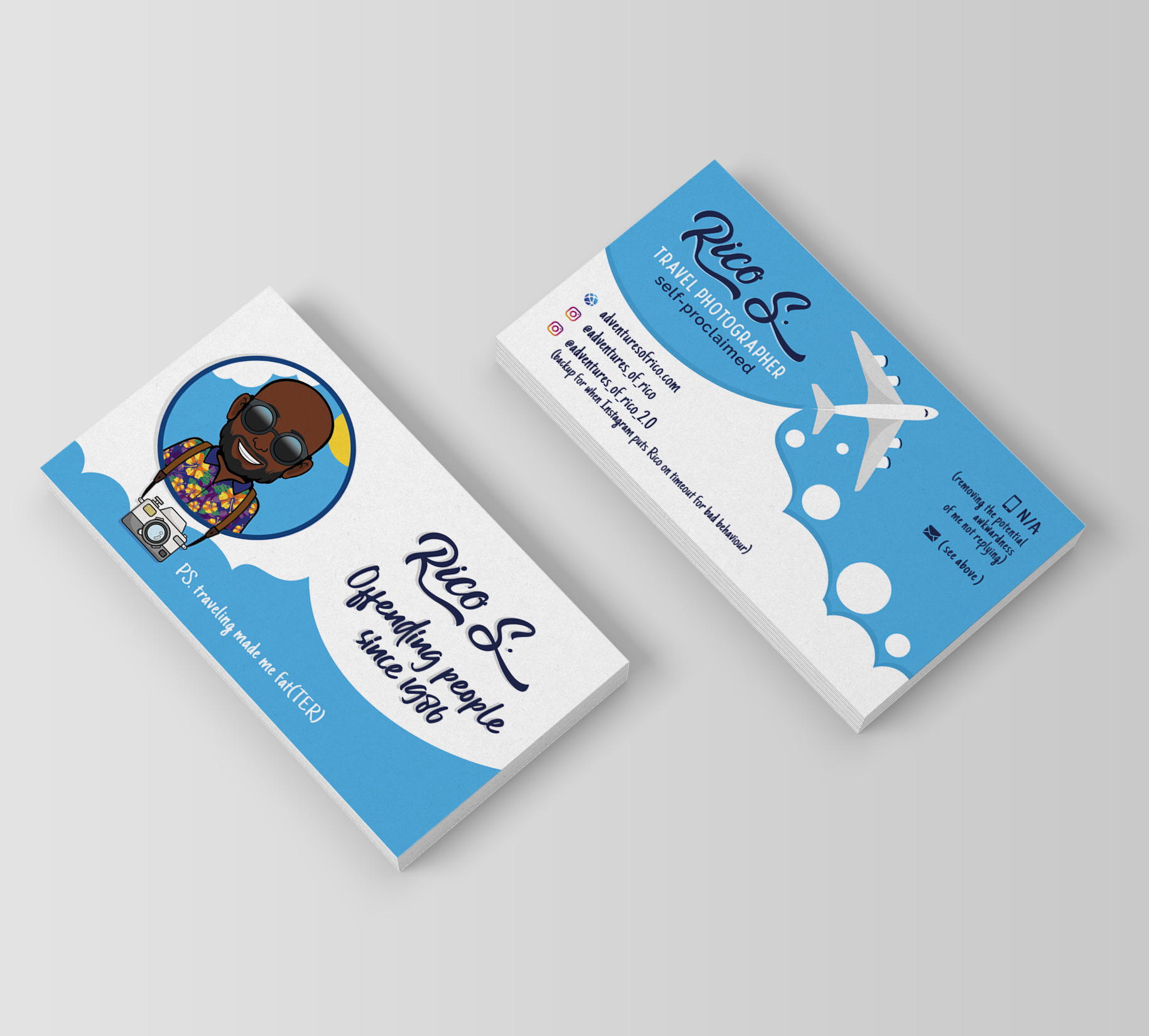 Business Card Design by Ana White for Adventures Of Rico Photography | Design #22882630