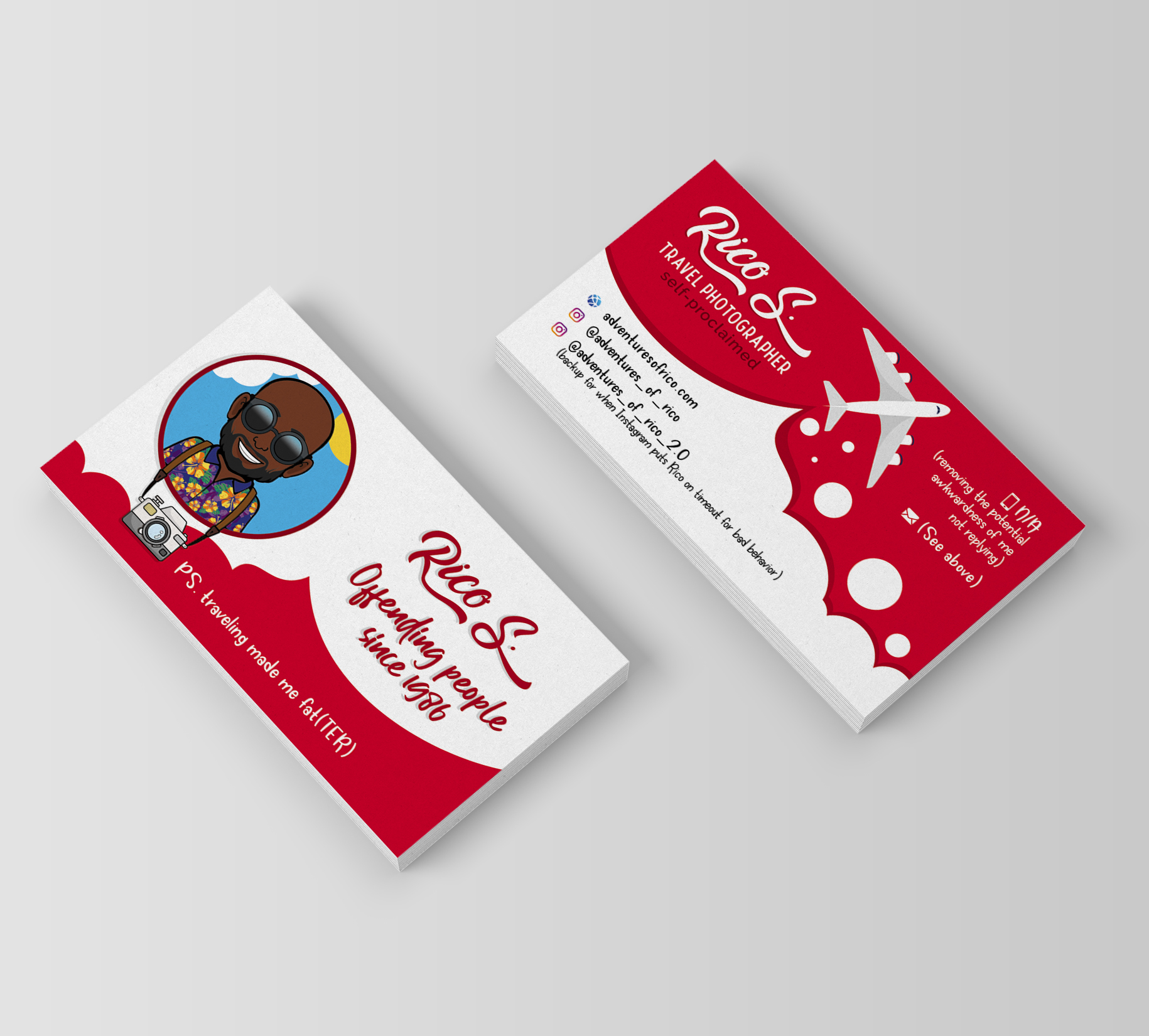 Business Card Design by Ana White for Adventures Of Rico Photography | Design #22882632