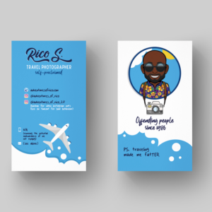 Business Card Design by Ana White for Adventures Of Rico Photography | Design: #22882708