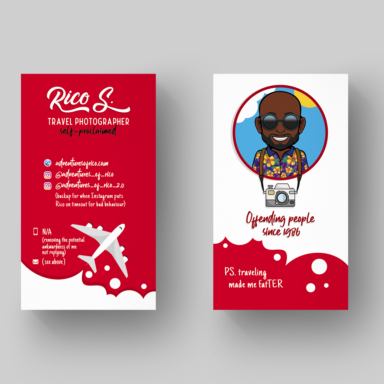 Business Card Design by Ana White for Adventures Of Rico Photography | Design #22882709