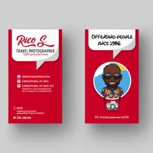 Business Card Design by Ana White for Adventures Of Rico Photography | Design: #22932507