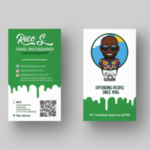Business Card Design by Ana White for Adventures Of Rico Photography | Design: #22948803