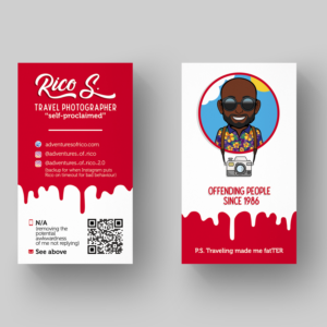 Business Card Design by Ana White for Adventures Of Rico Photography | Design: #22948804