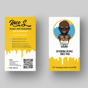 Business Card Design by Ana White for Adventures Of Rico Photography | Design: #22948805