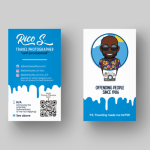 Business Card Design by Ana White for Adventures Of Rico Photography | Design: #22953837