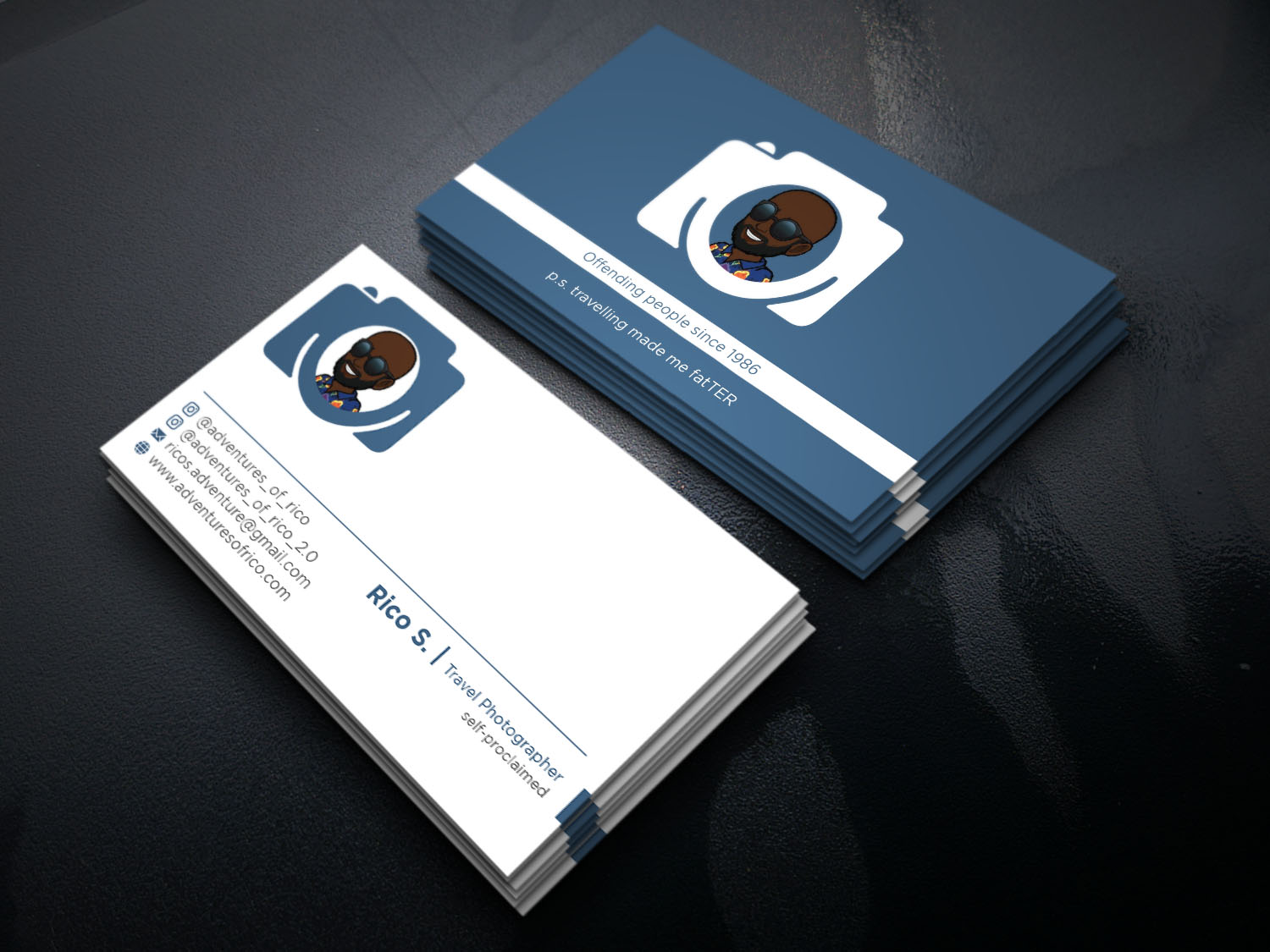 Business Card Design by Verified artistry (Design garden) for Adventures Of Rico Photography | Design #22851864