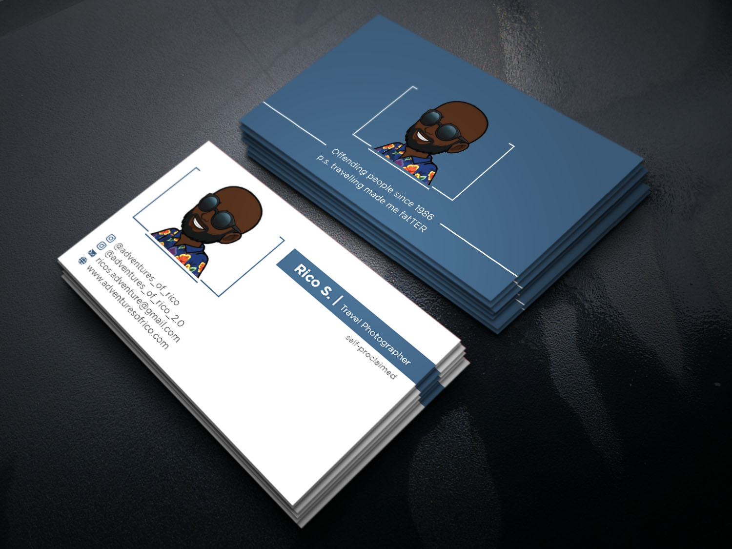 Business Card Design by Verified artistry (Design garden) for Adventures Of Rico Photography | Design #22851867