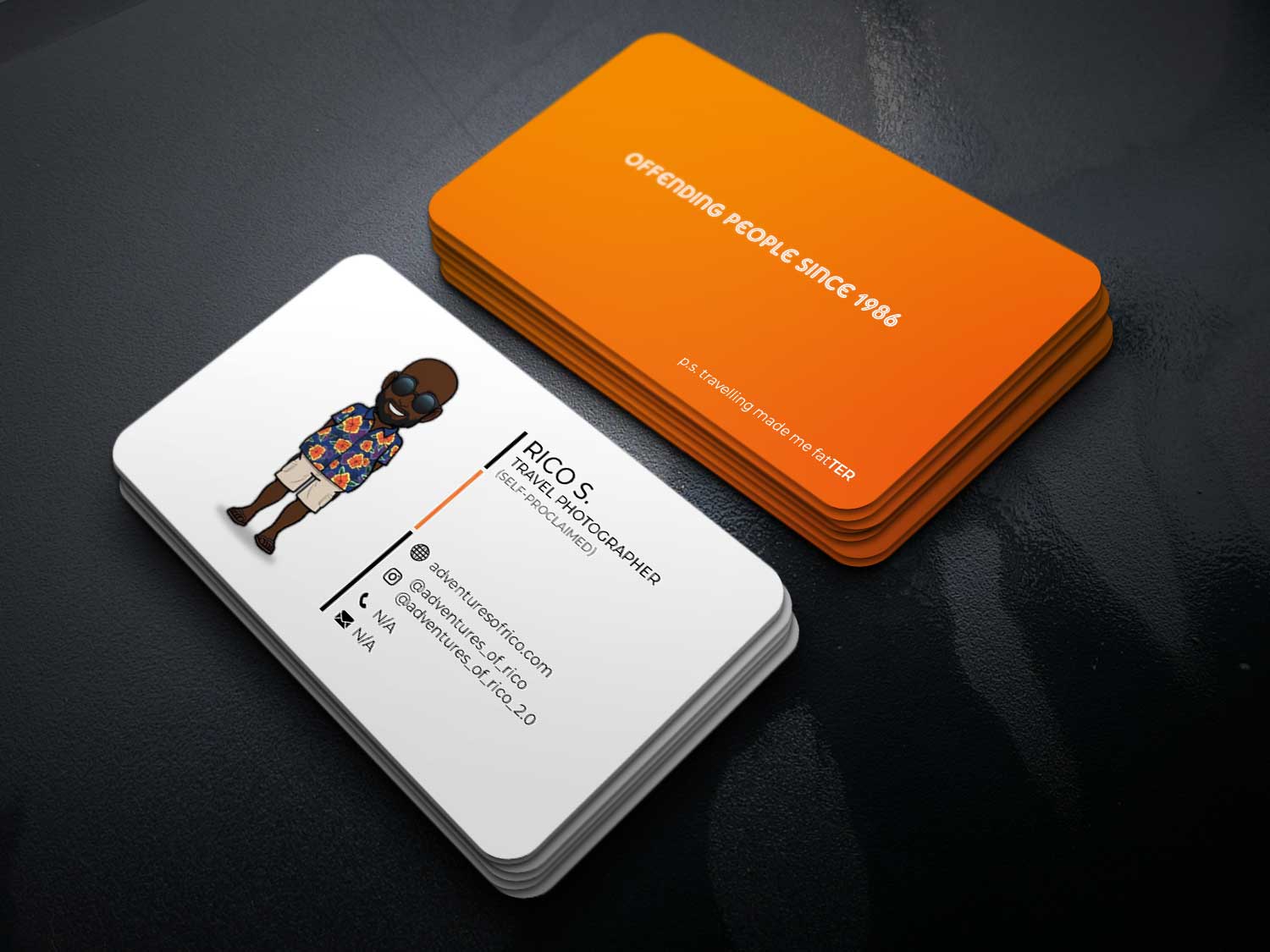 Business Card Design by Vishwa Basnayake for Adventures Of Rico Photography | Design #22849852