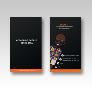 Business Card Design by Vishwa Basnayake for Adventures Of Rico Photography | Design: #22849861