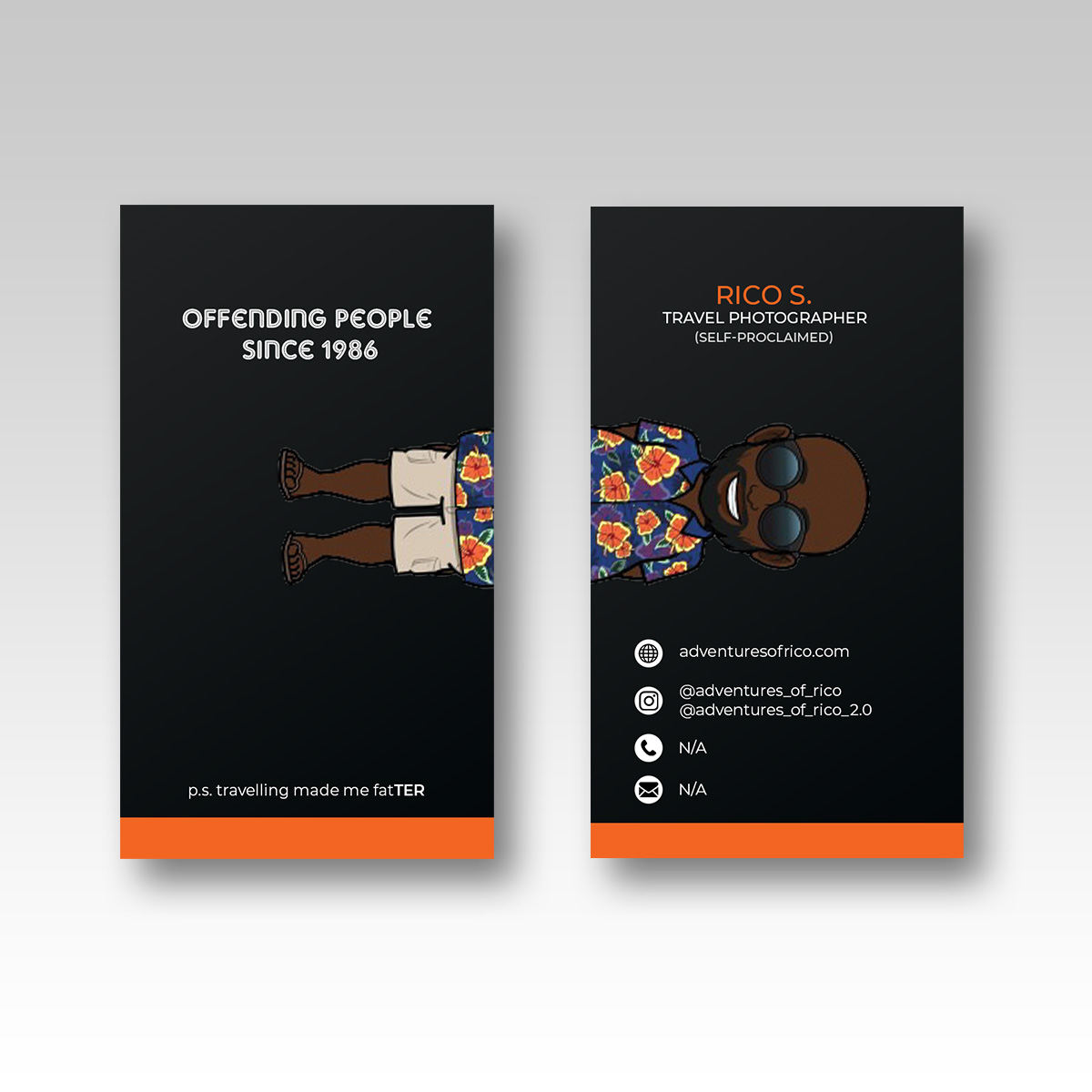 Business Card Design by Vishwa Basnayake for Adventures Of Rico Photography | Design #22849862