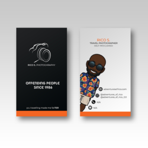 Business Card Design by Vishwa Basnayake for Adventures Of Rico Photography | Design: #22851550