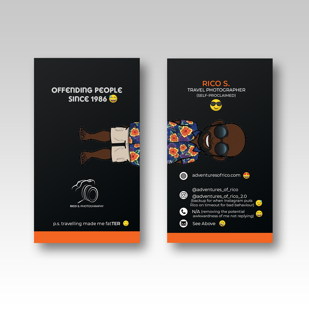 Business Card Design by Vishwa Basnayake for Adventures Of Rico Photography | Design #22854210