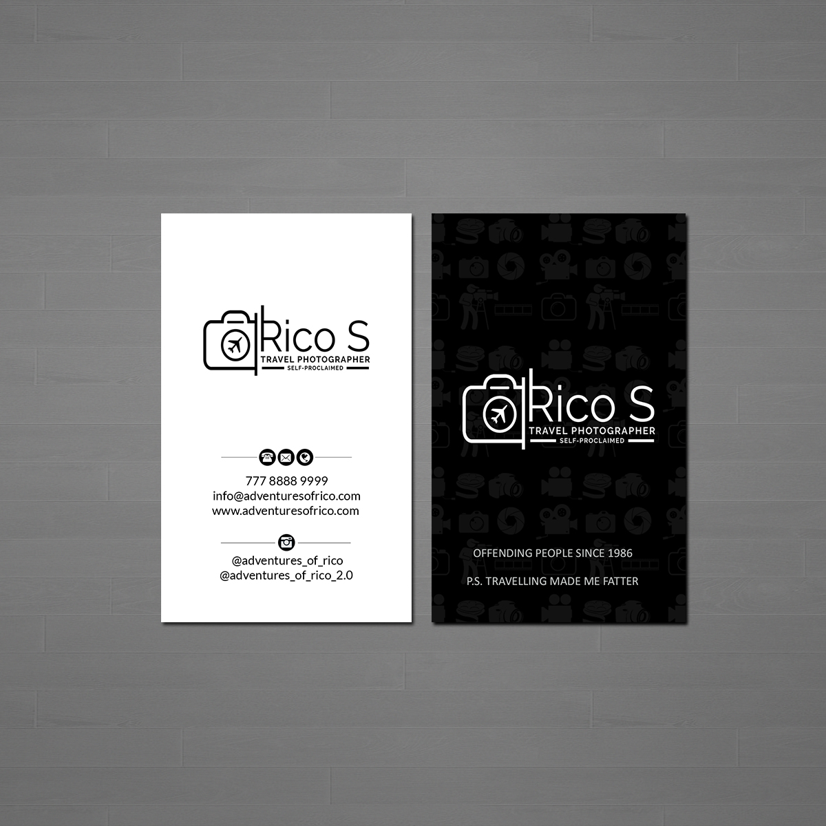 Business Card Design by Creations Box 2015 for Adventures Of Rico Photography | Design #22874938