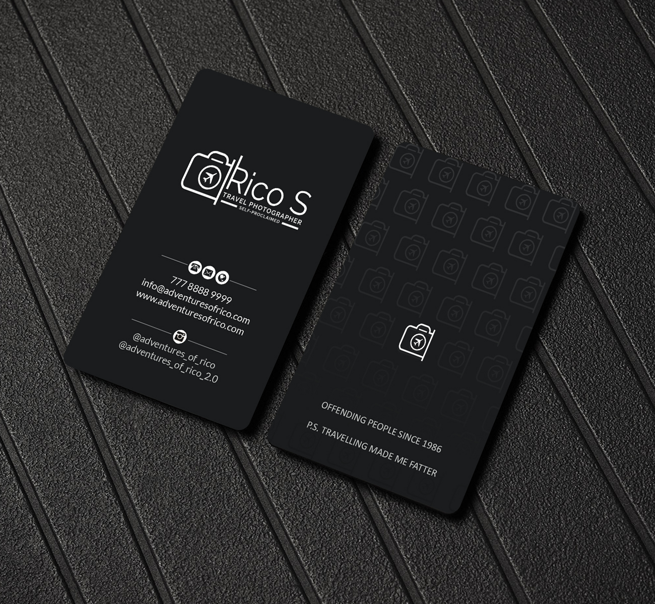 Business Card Design by Creations Box 2015 for Adventures Of Rico Photography | Design #22874949