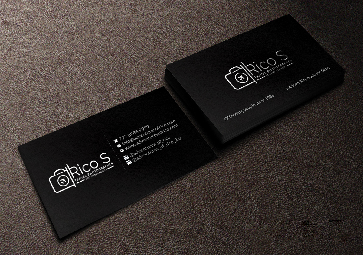 Visitenkarten-Design von Creations Box 2015 für Adventures Of Rico Photography | Design #22875295