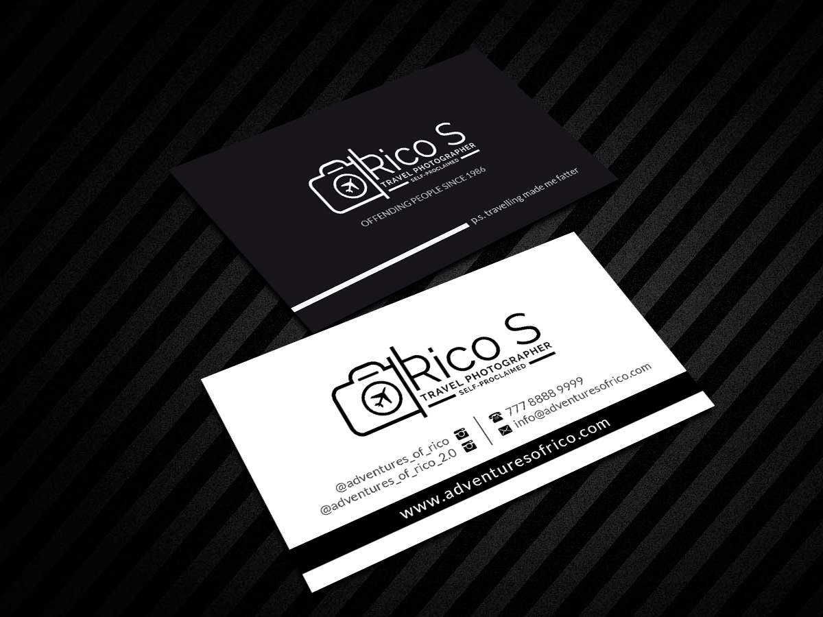 Business Card Design by Creations Box 2015 for Adventures Of Rico Photography | Design #22875296