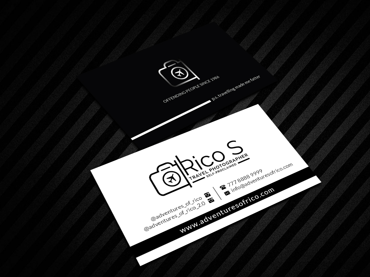 Business Card Design by Creations Box 2015 for Adventures Of Rico Photography | Design #22875300