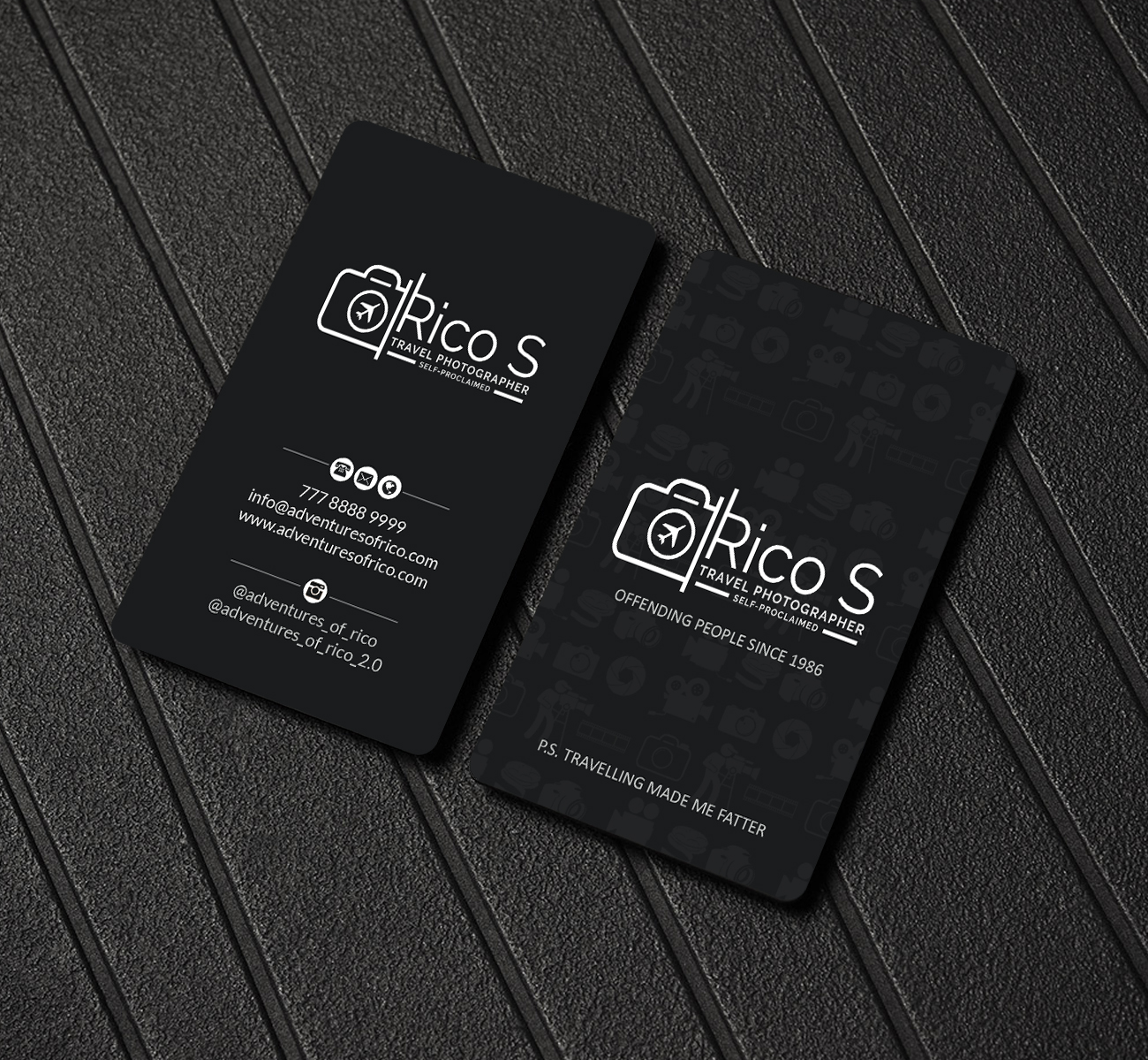 Business Card Design by Creations Box 2015 for Adventures Of Rico Photography | Design #22875304