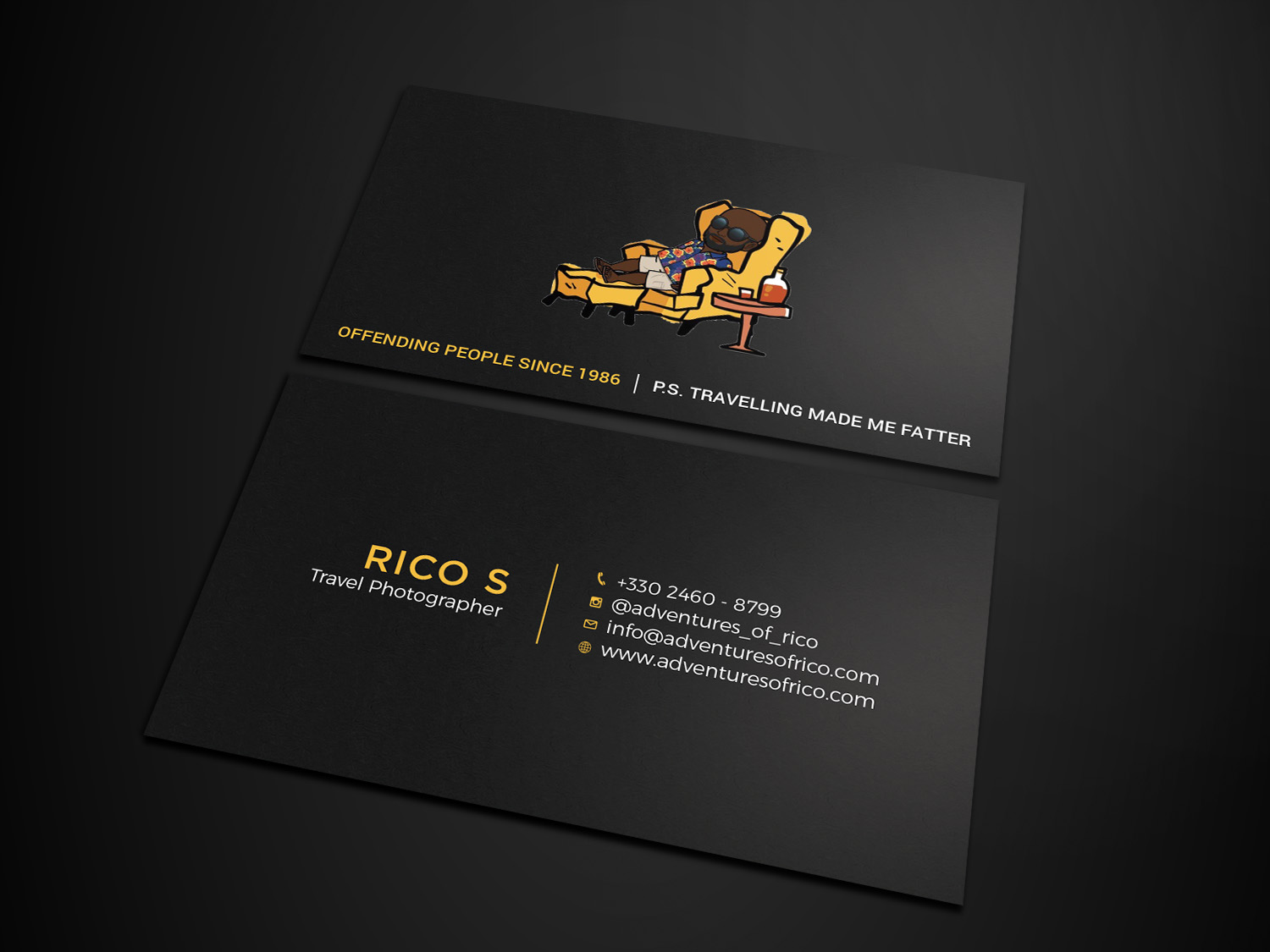 Business Card Design by Tripti Ranjan Gain for Adventures Of Rico Photography | Design #22894495