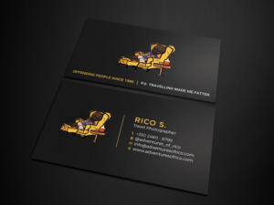 Business Card Design by Tripti Ranjan Gain for Adventures Of Rico Photography | Design: #22894497