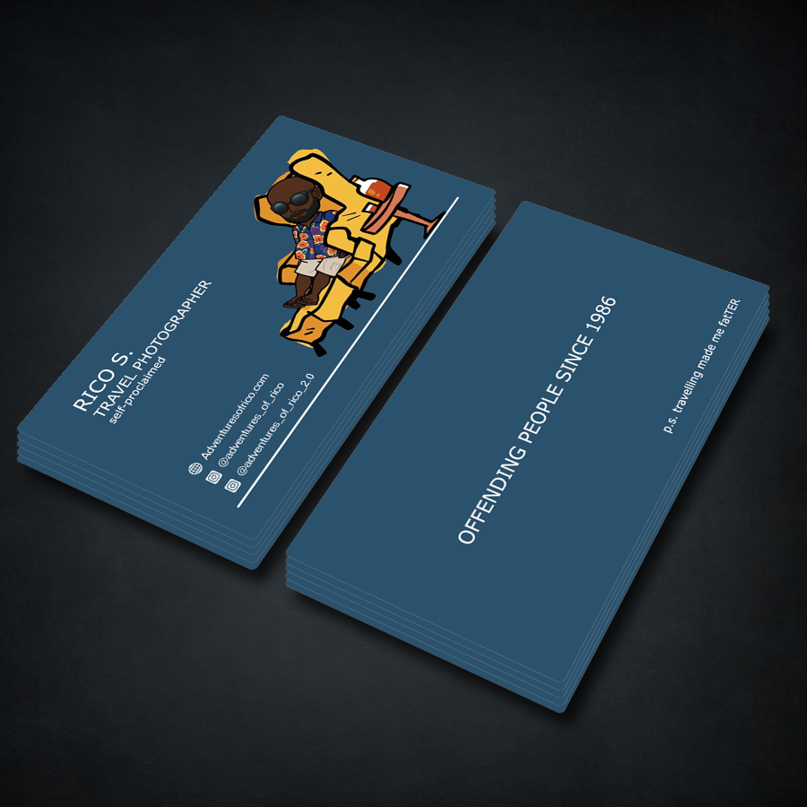 Business Card Design by Kipkemoi for Adventures Of Rico Photography | Design #22853236