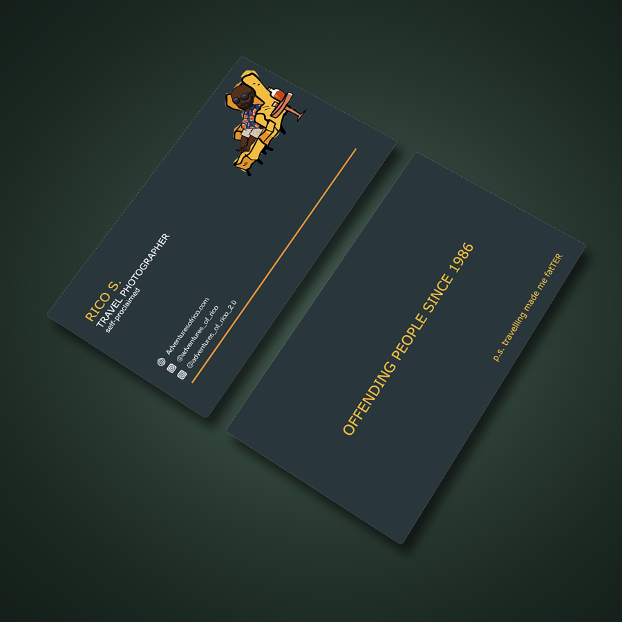 Business Card Design by Kipkemoi for Adventures Of Rico Photography | Design #22860000