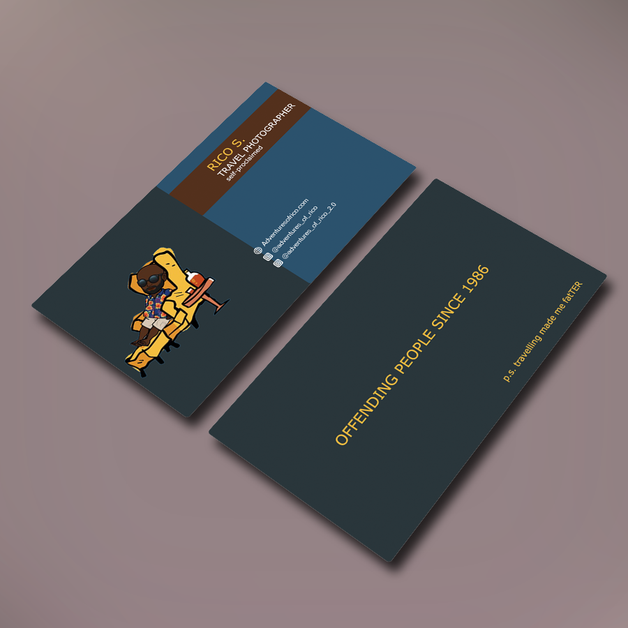 Business Card Design by Kipkemoi for Adventures Of Rico Photography | Design #22860013