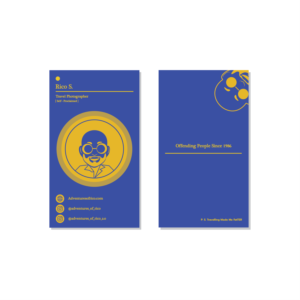 Business Card Design by Mallika.y