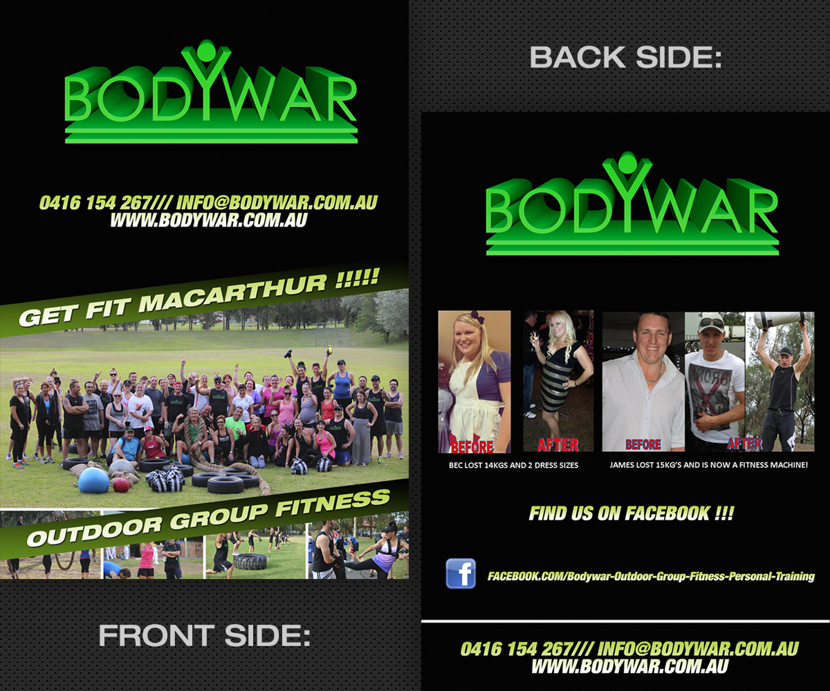 Flyer Design by Zadarko. for BODYWAR Pty Ltd | Design #3003595