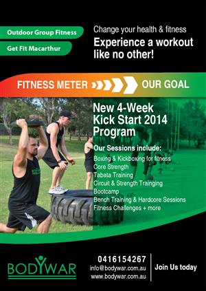 Flyer Design by tanaynash for BODYWAR Pty Ltd | Design: #2996276