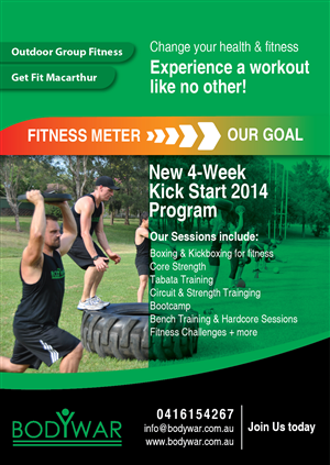 Flyer Design by tanaynash for BODYWAR Pty Ltd | Design #2996280