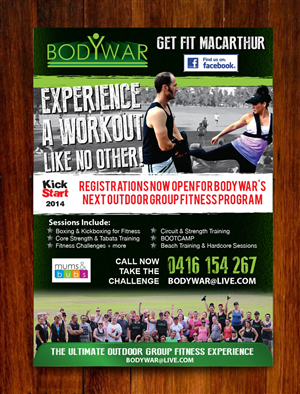 Flyer Design by Priyo Subarkah for BODYWAR Pty Ltd | Design: #3007539