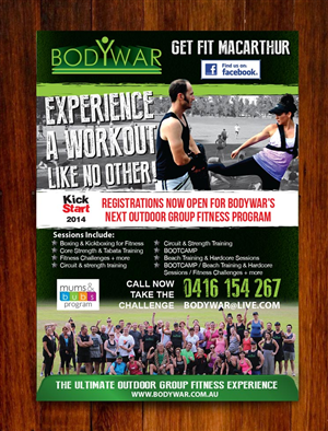Flyer Design by Priyo Subarkah for BODYWAR Pty Ltd | Design: #3010105