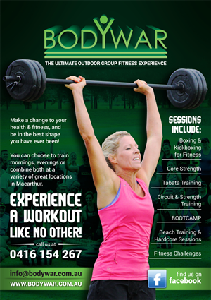 Flyer Design by nurmaili for BODYWAR Pty Ltd | Design: #3001750