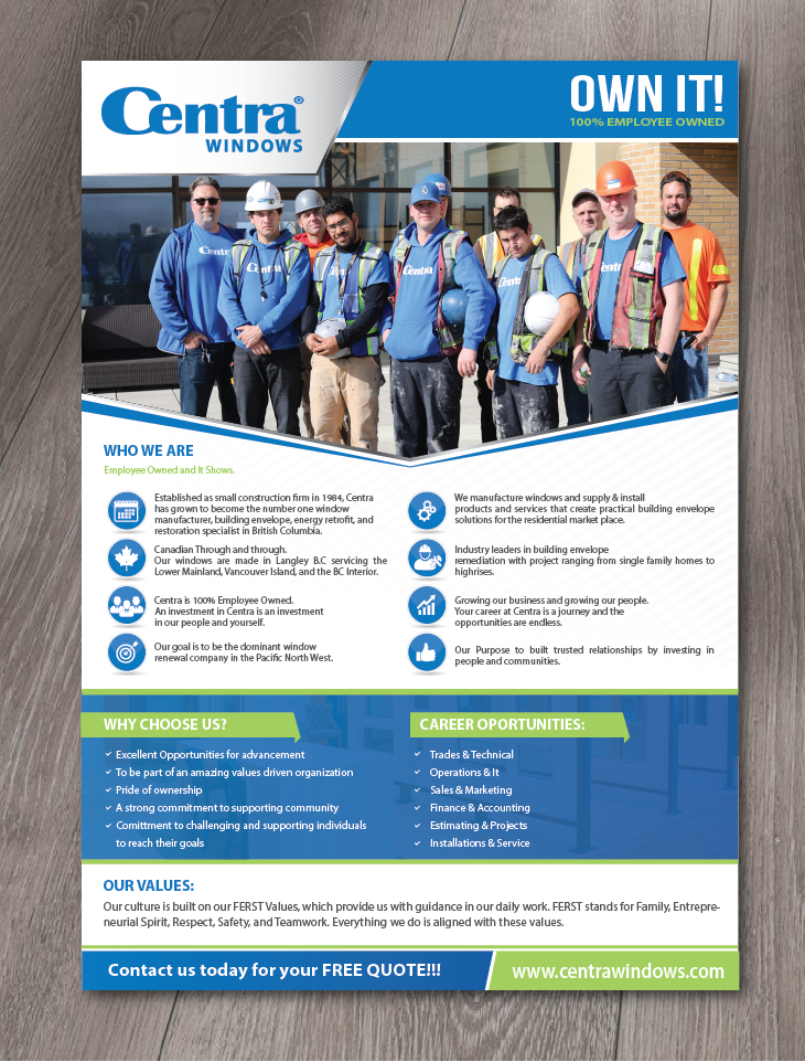 Design de Flyer par alex989 pour Centra Windows | Design #22862863