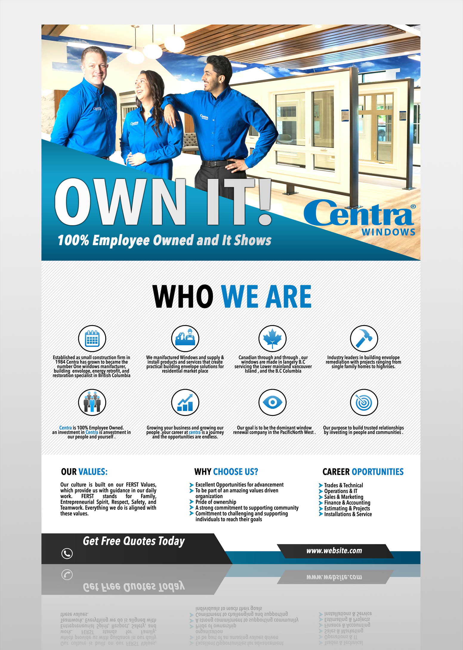 Flyer Design by Adnan.design for Centra Windows | Design #22853540