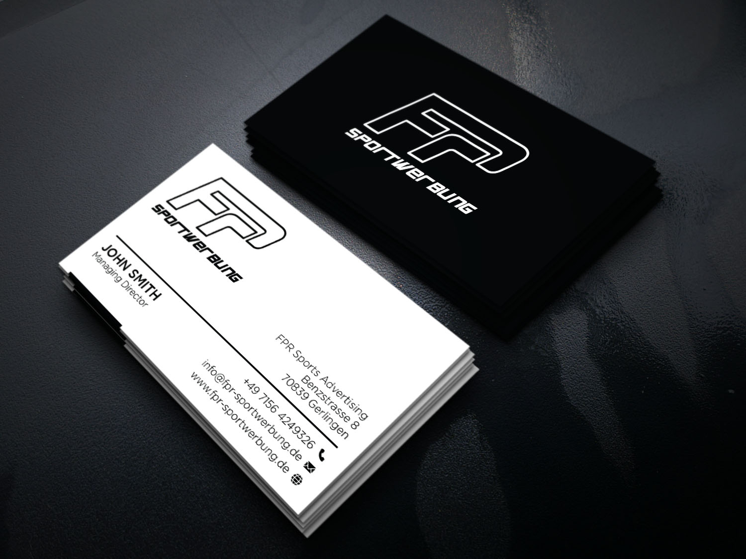 Business Card Design by Verified artistry (Design garden) for FPR Sportwerbung | Design #22857909
