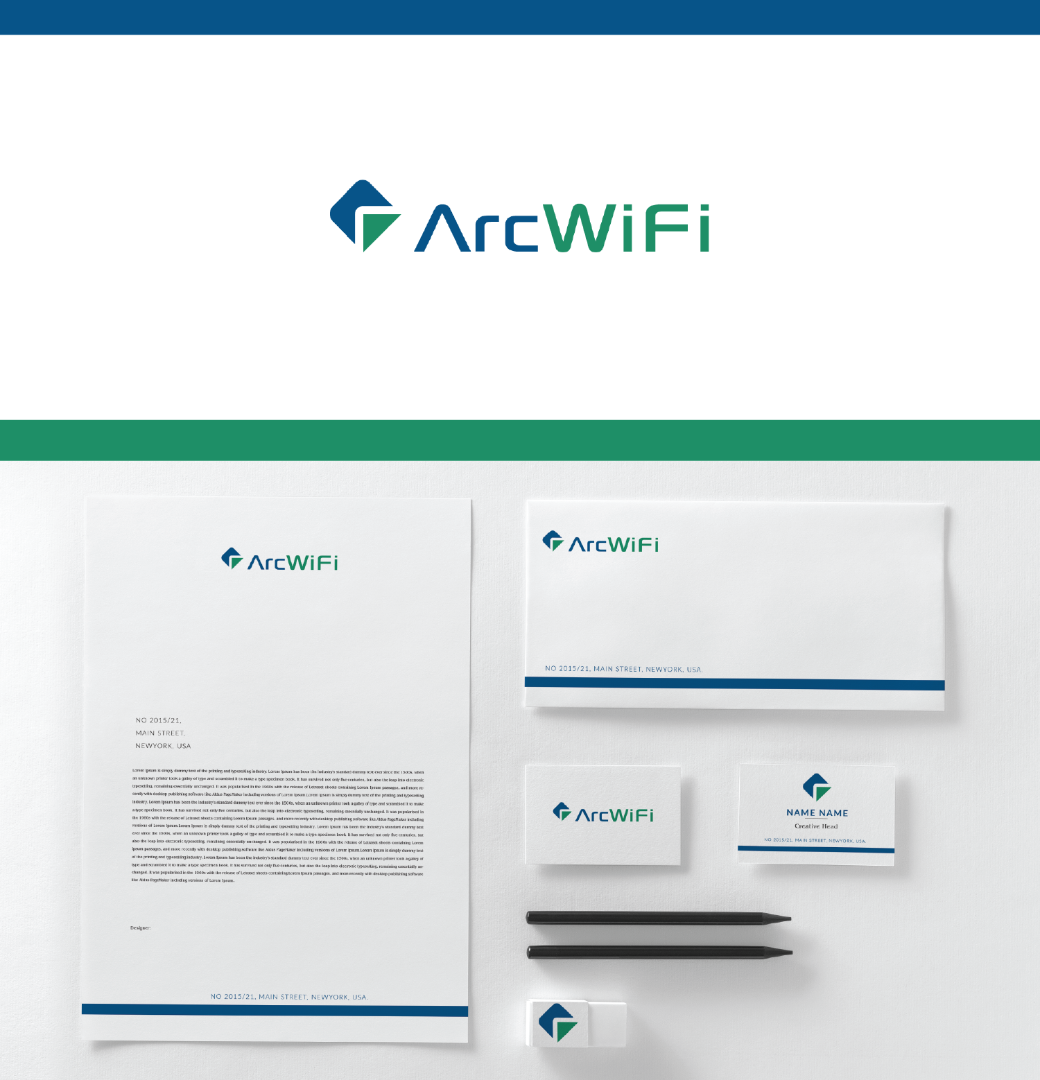 Logo Design by bright design for ArcWiFi Corporation | Design #22846047