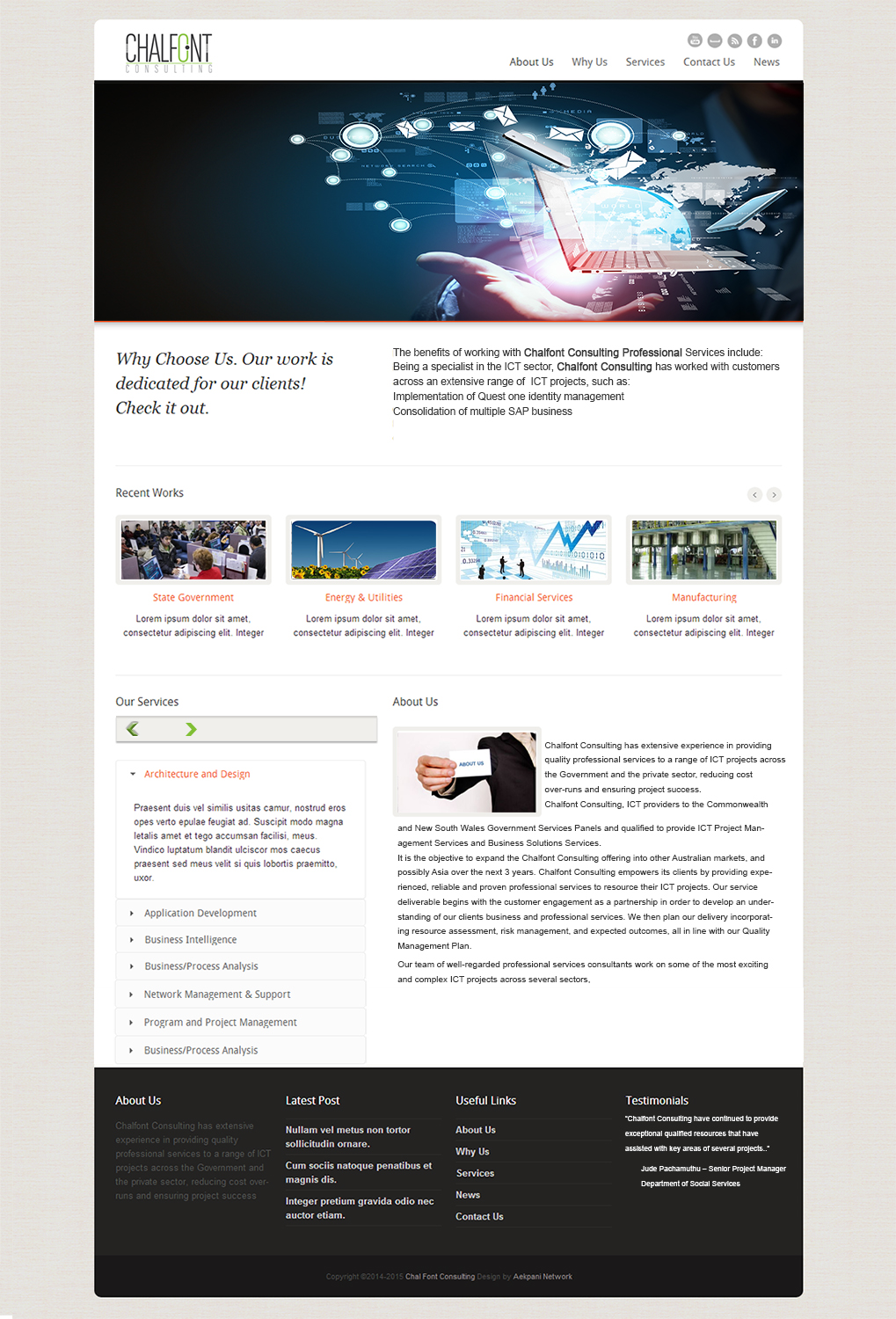 Web Design by Shoaib Abbasi for this project | Design #2986333